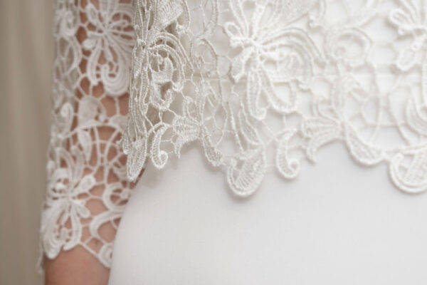 Boho lace bridal bolero jacket