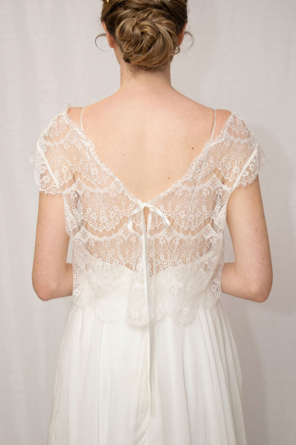 Boho lace bridal bolero jacket