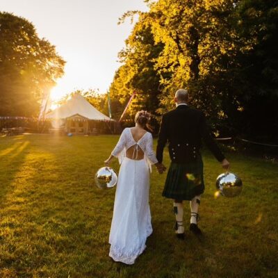 Low back boho lace wedding dress