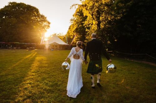 Low back boho lace wedding dress